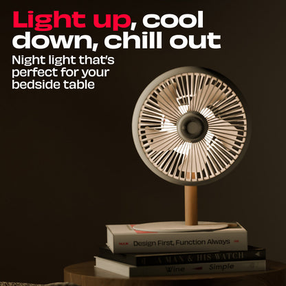 NUUK LIT v2  Table Top Fan with Mood Light