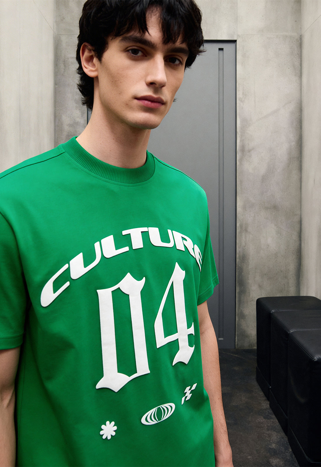 Culture Green Heavyweight-Oversized T-Shirt