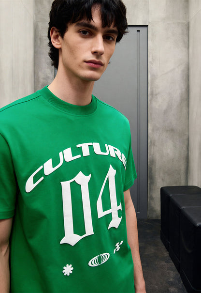 Culture Green Heavyweight-Oversized T-Shirt