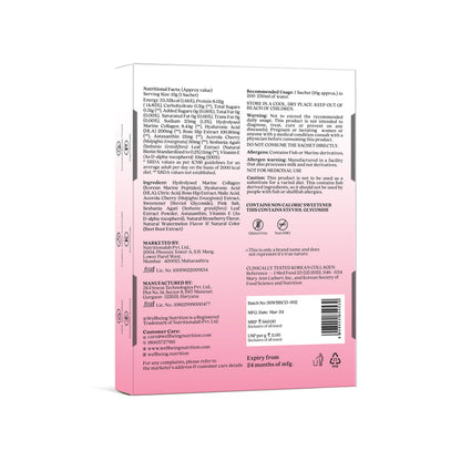 Beauty Collagen Strawberry Watermelon Sachets - 6