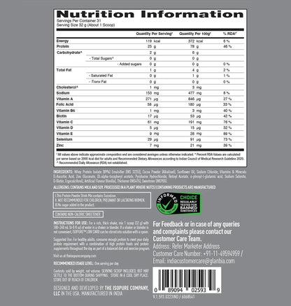 Isopure Low Carb 100% Whey Protein Isolate Cookie & Cream -2.2 Lbs ( 1 kg )