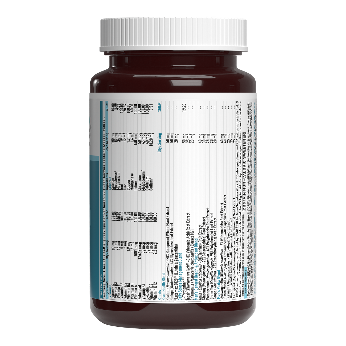 Advanced Multivitamin For Men, 30 Tablets | With Ashwagandha, Gokhru & Kawach, Vitamin D3 and Multiminerals | For Immunity, Energy, Strength & Stamina