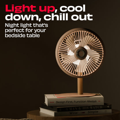 NUUK LIT v2  Table Top Fan with Mood Light