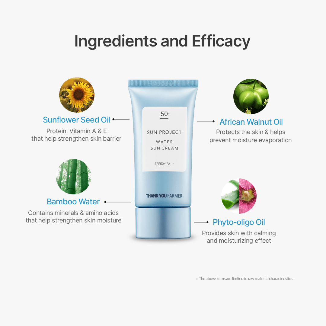 Thank You Farmer Sun Project Water Sun Cream SPF 50+ PA+++