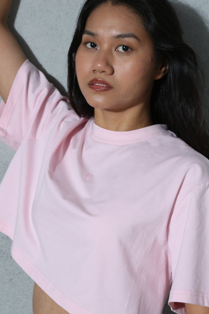 Cropped Tee Baby Pink
