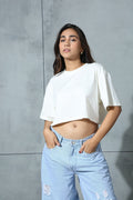 Cropped Tee Off-White | Chapter 2 at Broadway