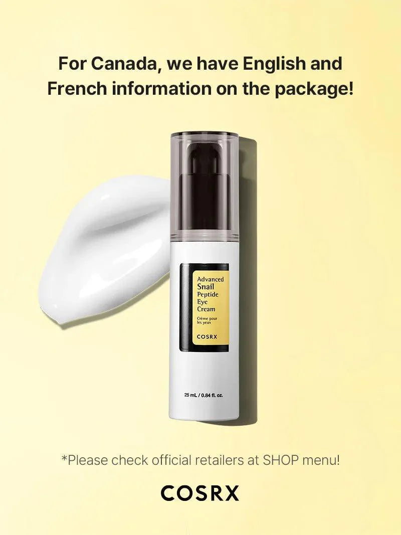 Advanced Snail Peptide Eye Cream - 0.85 fl.oz / 25ml | Cosrx at Broadway
