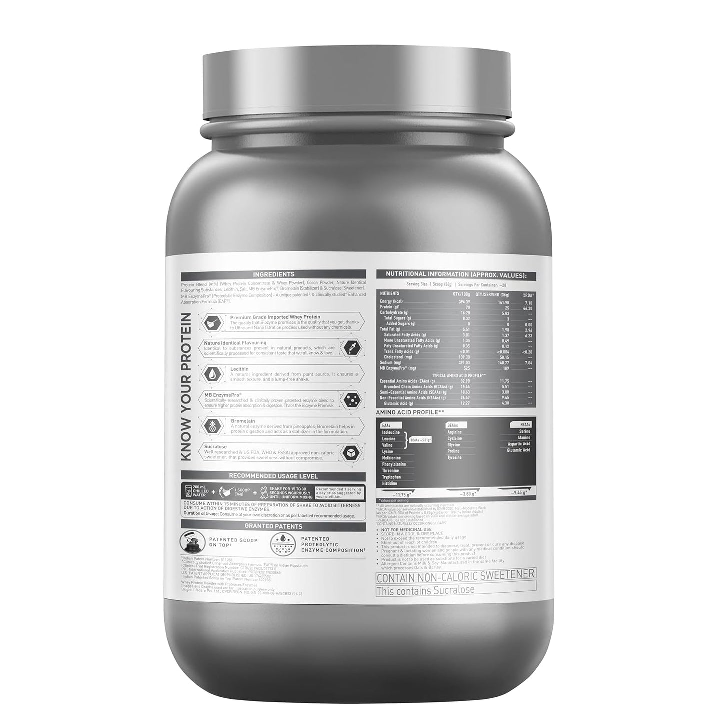 MuscleBlaze Biozyme Performance Whey, 1 kg (2.2 lb) | MuscleBlaze at Broadway