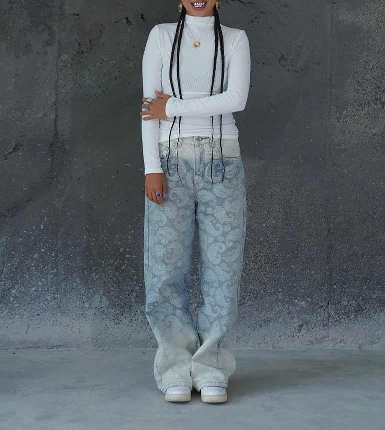 GRADIENT PAISLEY VALKYRE JEANS