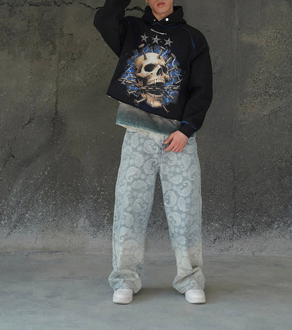 GRADIENT PAISLEY VALKYRE JEANS
