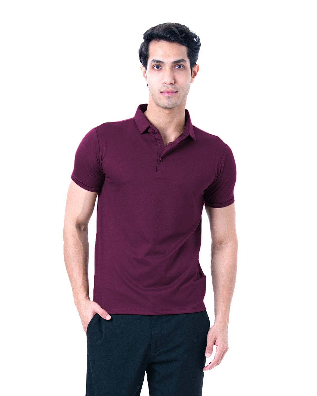 Cardinal Polo Twill- Divine Maroon