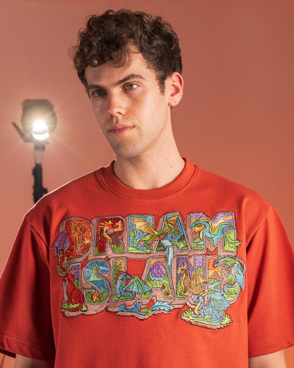 COLLECTIBLE: ISLE OF DRAGONS T-SHIRT - BURNT ORANGE