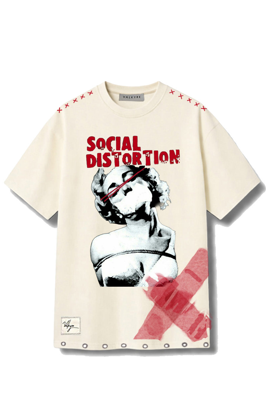 SOCIAL DISTORTIO VALKYRE WHITE T-SHIRT