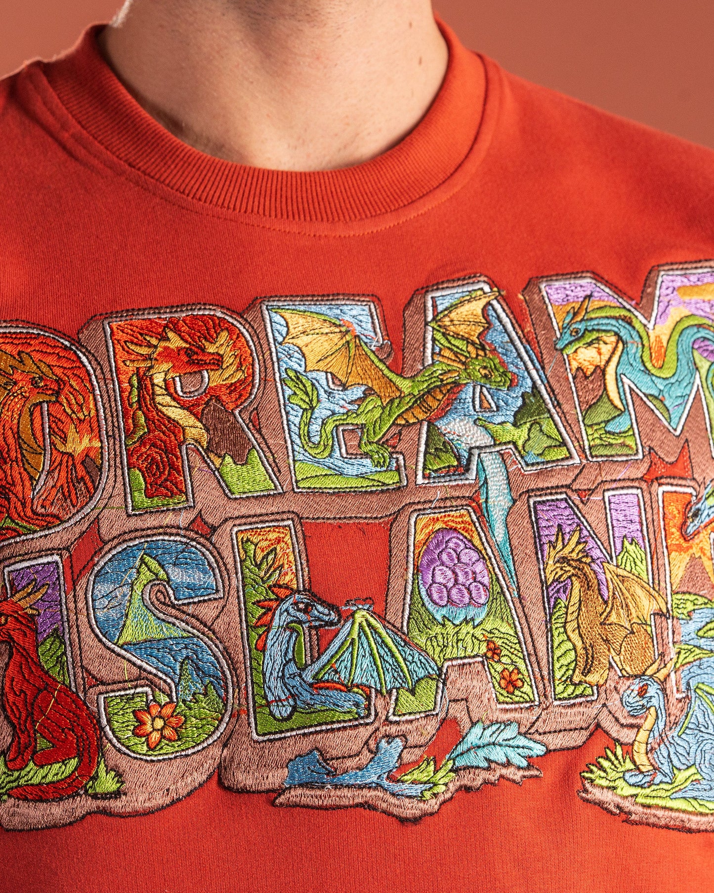 COLLECTIBLE: ISLE OF DRAGONS T-SHIRT - BURNT ORANGE