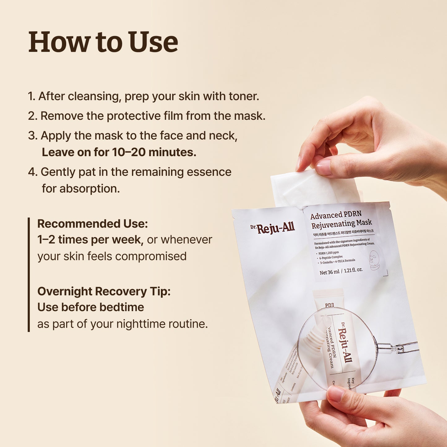 Dr.Reju-All Advanced PDRN Rejuvenating Mask 36ml