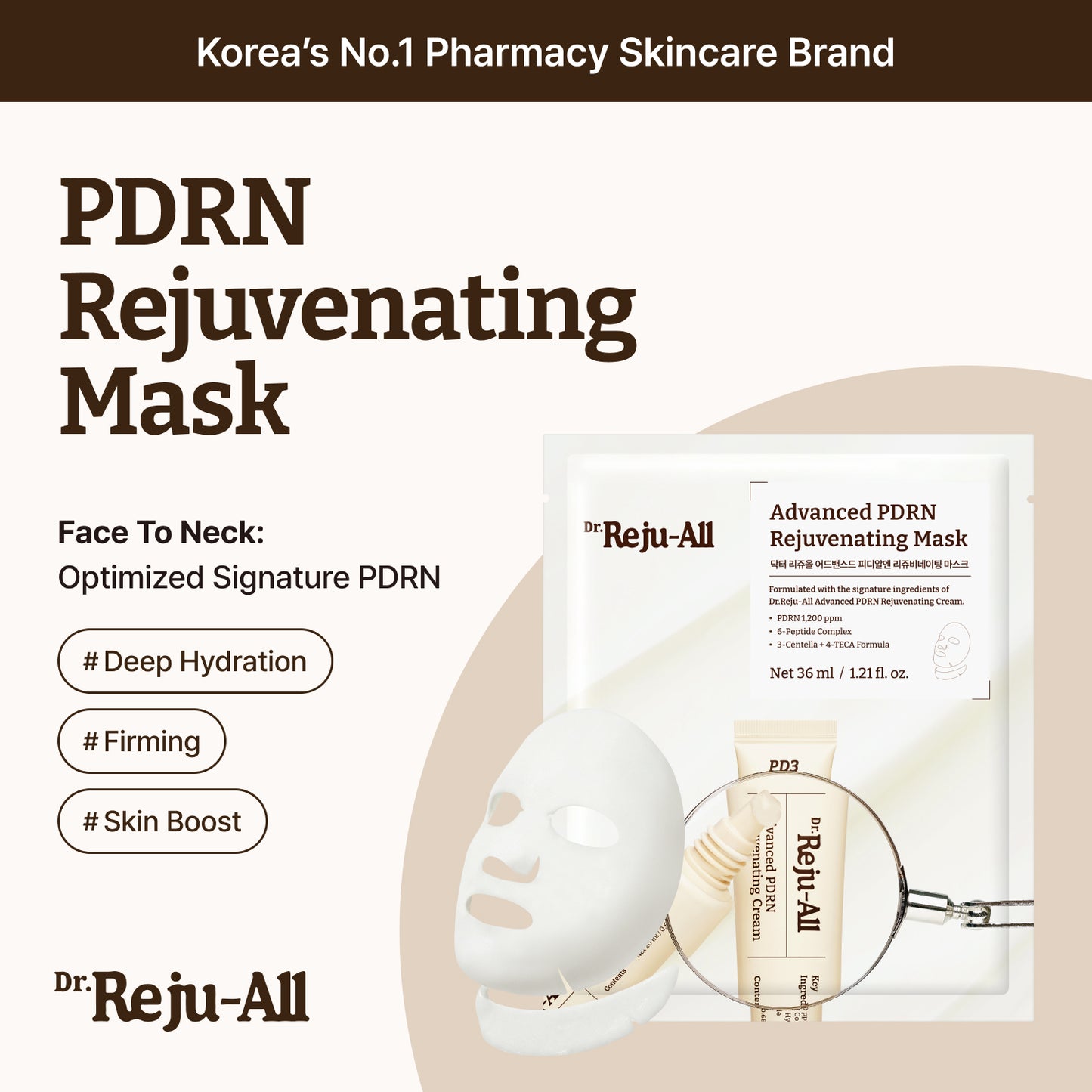 Dr.Reju-All Advanced PDRN Rejuvenating Mask 36ml