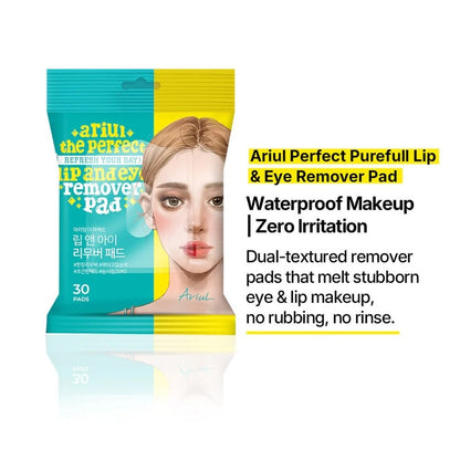 Ariul Perfect Purefull Lip and Eye Remover Pad (30 sheets)