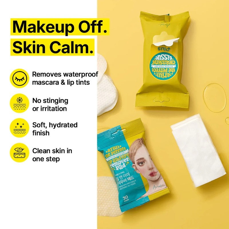 Ariul Perfect Purefull Lip and Eye Remover Pad (30 sheets)