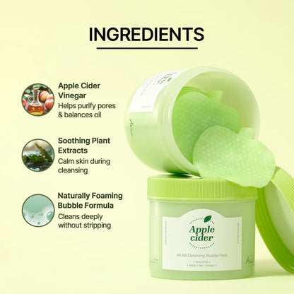 Ariul Apple Cider All Kill Cleansing Bubble Pads 60pads