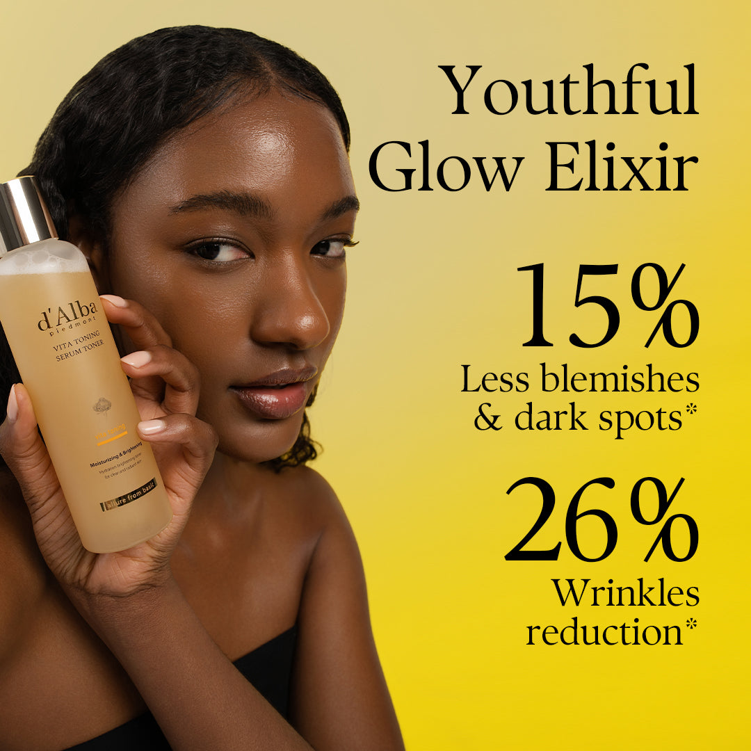 d'Alba Piedmont White Truffle Vita Toning Serum Toner, Glass Skin with Double Vitamin Skincare, Face Moisturizer, 180ml