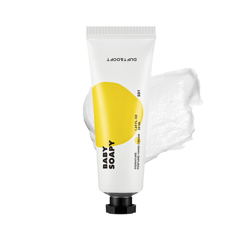 Duft & Doft Signature Perfume Hand Cream Baby Soapy (50ml) | Duft & Doft at Broadway