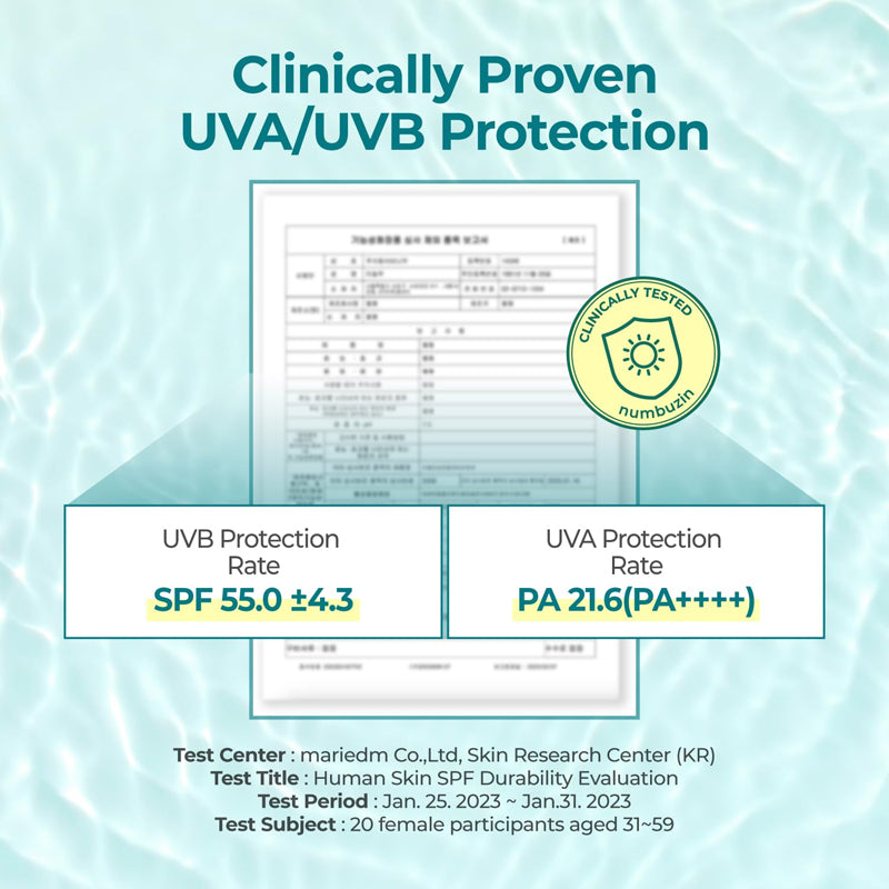 Numbuzin No.1 Clear Filter Sun Essence SPF 50+ PA ++++