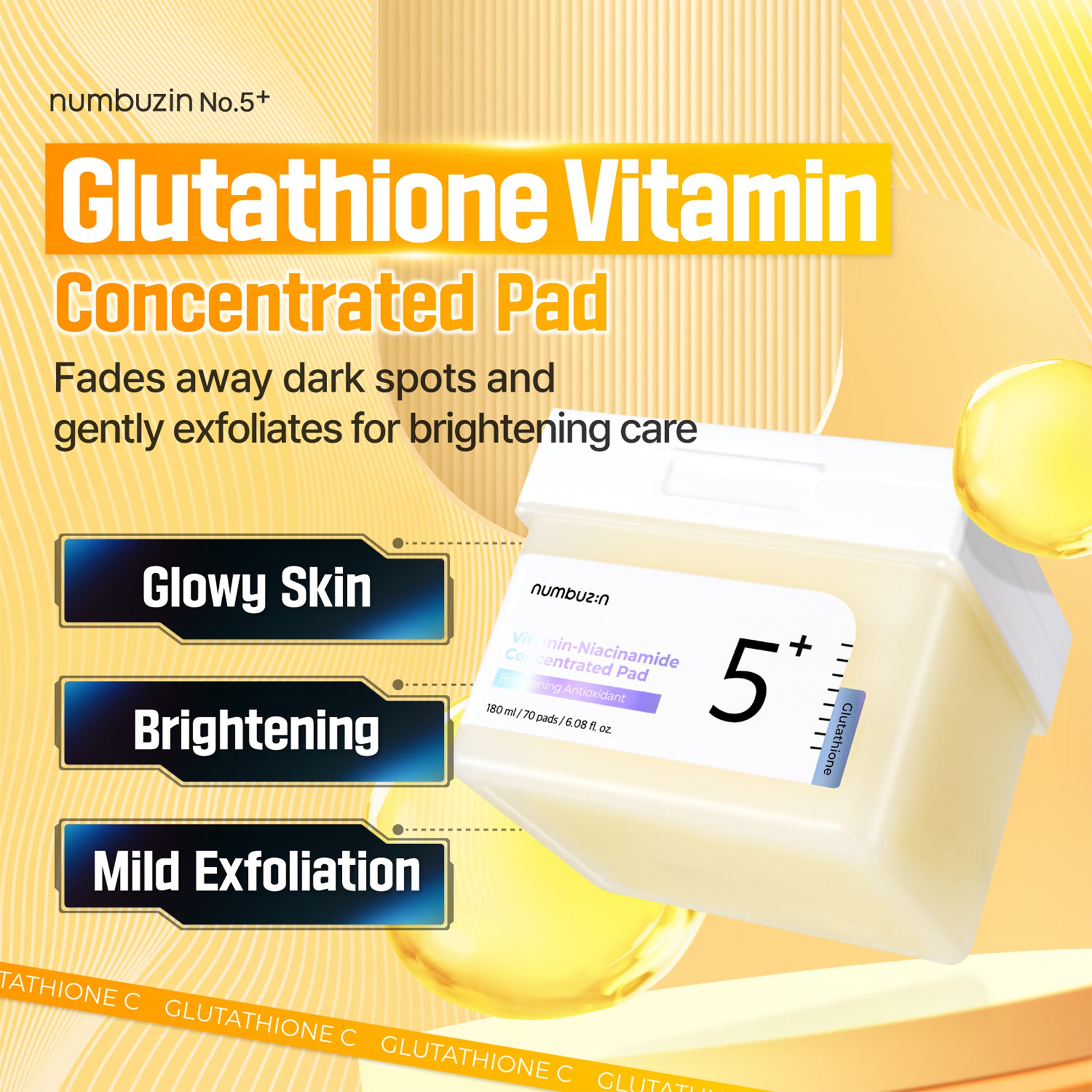 Numbuzin No.5 Vitamin-Niacinamide Concentrated Pad | Numbuzin at Broadway