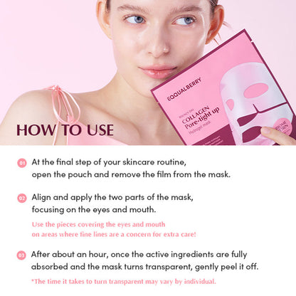 Eqqualberry - Collagen Pore-tight Up Hydrogel Mask | Eqqualberry at Broadway