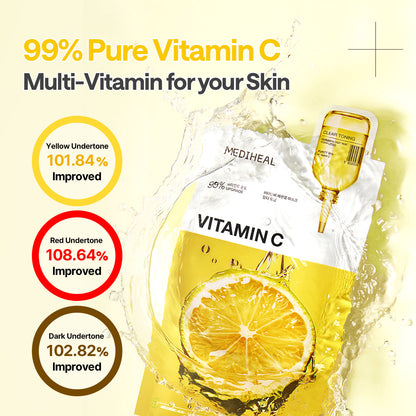 MEDIHEAL Vitamin C Essential Mask Clear Toning