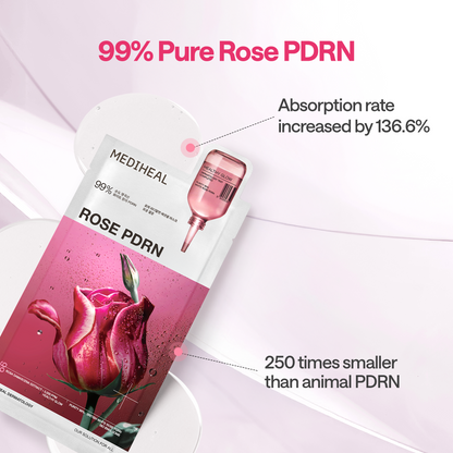 MEDIHEAL Rose PDRN Essential Mask Healthy Glow
