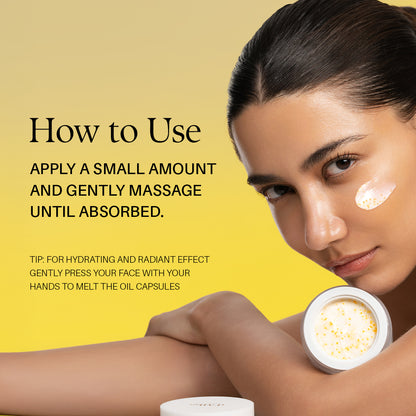 d'Alba Piedmont Vita Toning capsule Cream, Deep Hydration Face Moisturizer, Glass Skin with Vita-Cera Oil Capsules, Deep Hydration Face Moisturizer, 55g