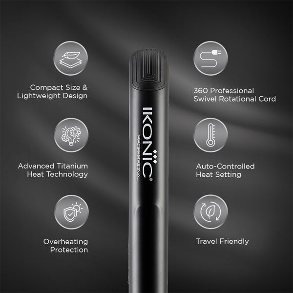 IKONIC PROFESSIONAL GLAM STRAIGHTNER (BLACK)