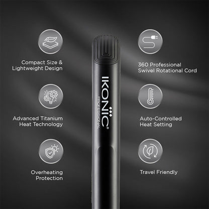 IKONIC PROFESSIONAL GLAM STRAIGHTNER (BLACK)