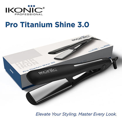 IKONIC PROFESSIONAL PRO TITANIUM SHINE HAIR STRAIGHTENER -3.0