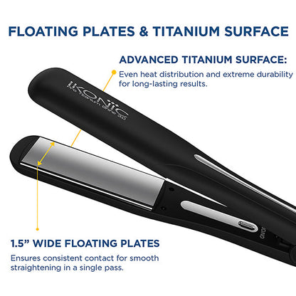 IKONIC PROFESSIONAL PRO TITANIUM SHINE HAIR STRAIGHTENER -3.0