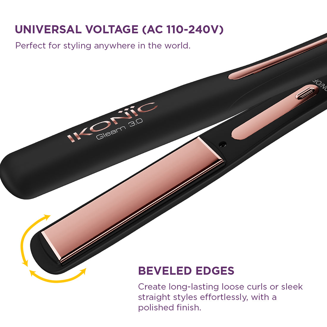 IKONIC PROFESSIONAL GLEAM 3.0 HAIR STRAIGHTENER