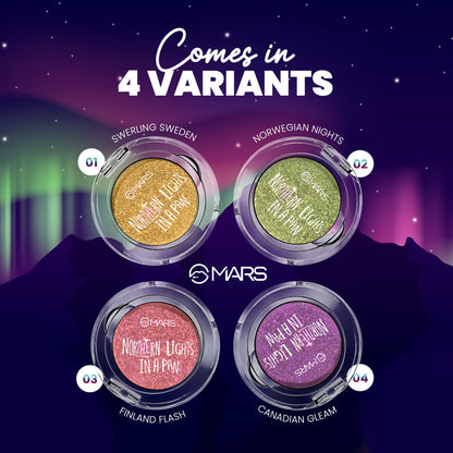 MARS Northern lights in a Pan eyeshadow Palette | Mars Cosmetics at Broadway