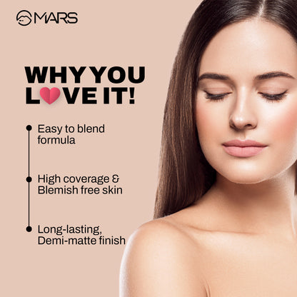 MARS High Coverage Liquid Foundation | Mars Cosmetics at Broadway