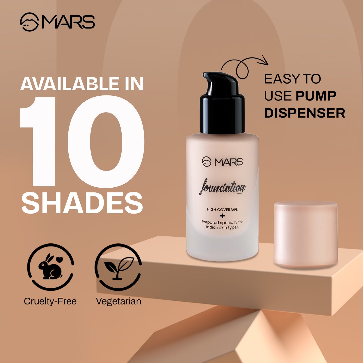 MARS High Coverage Liquid Foundation | Mars Cosmetics at Broadway