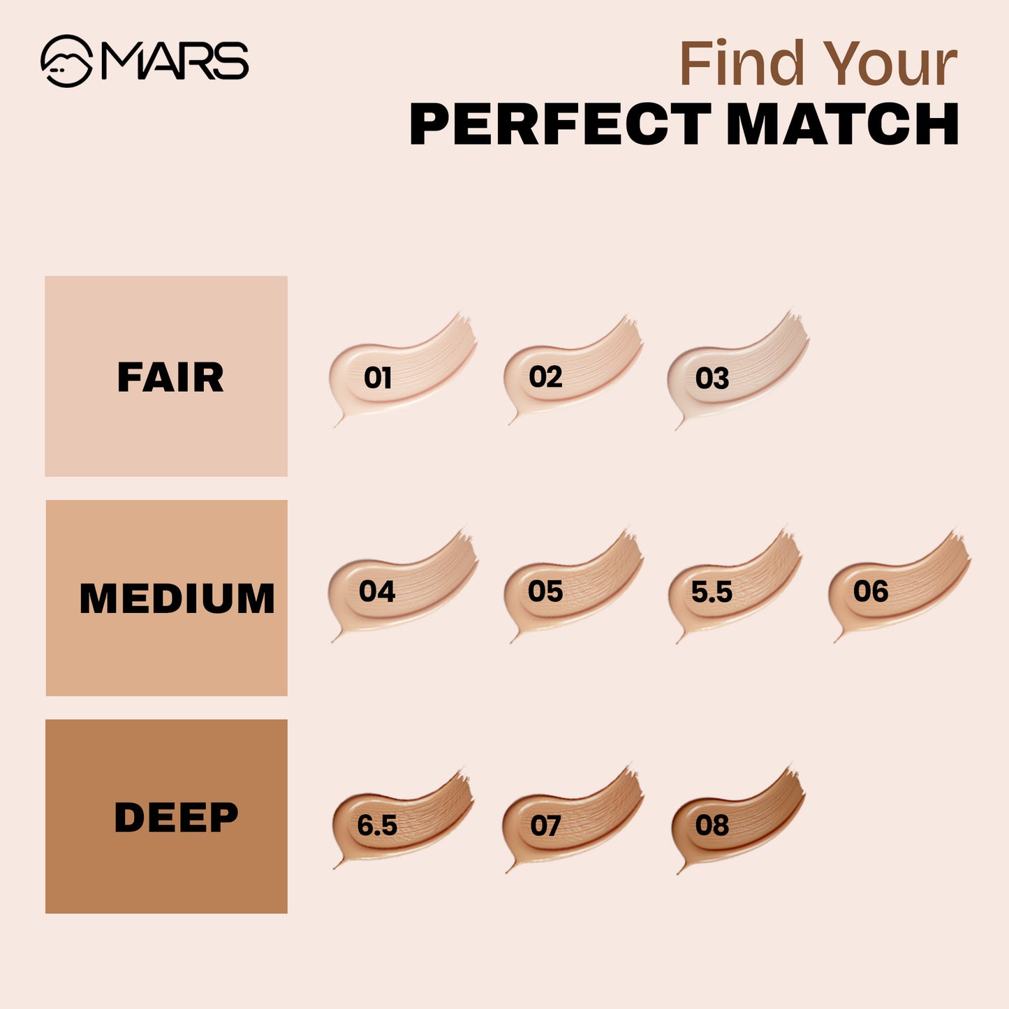 MARS High Coverage Liquid Foundation | Mars Cosmetics at Broadway