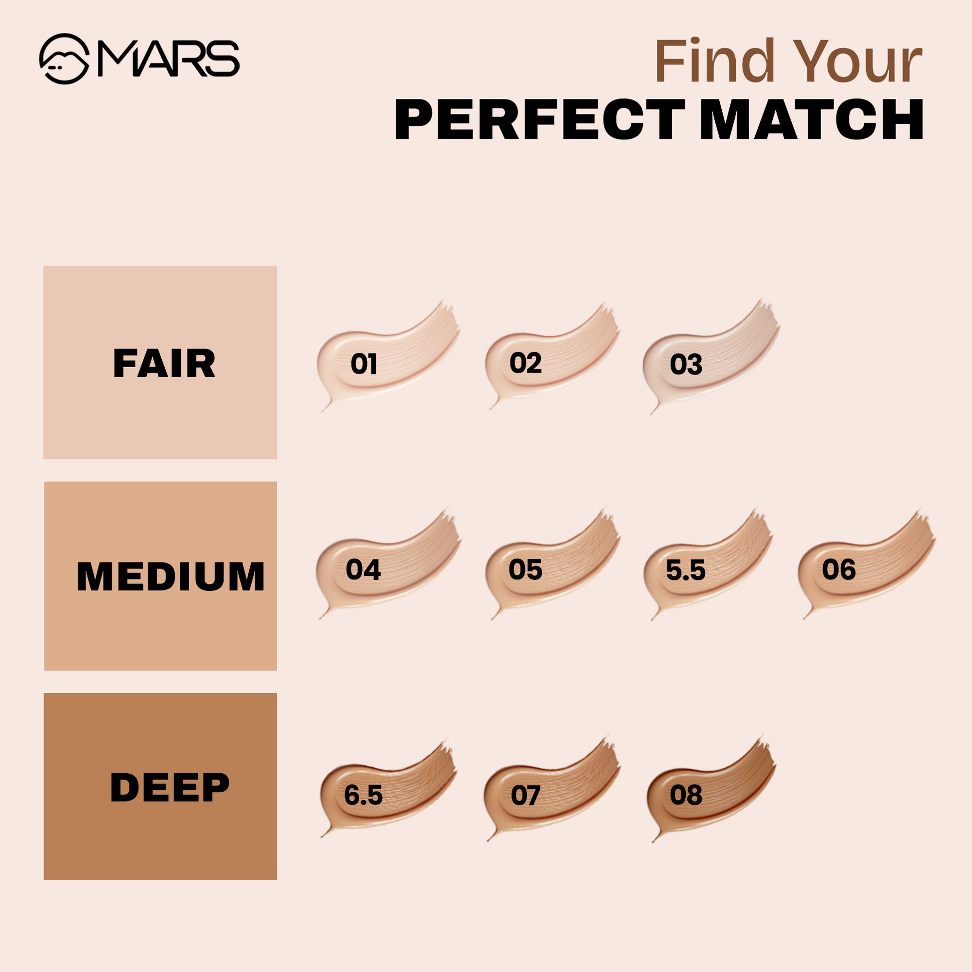 MARS High Coverage Liquid Foundation | Mars Cosmetics at Broadway