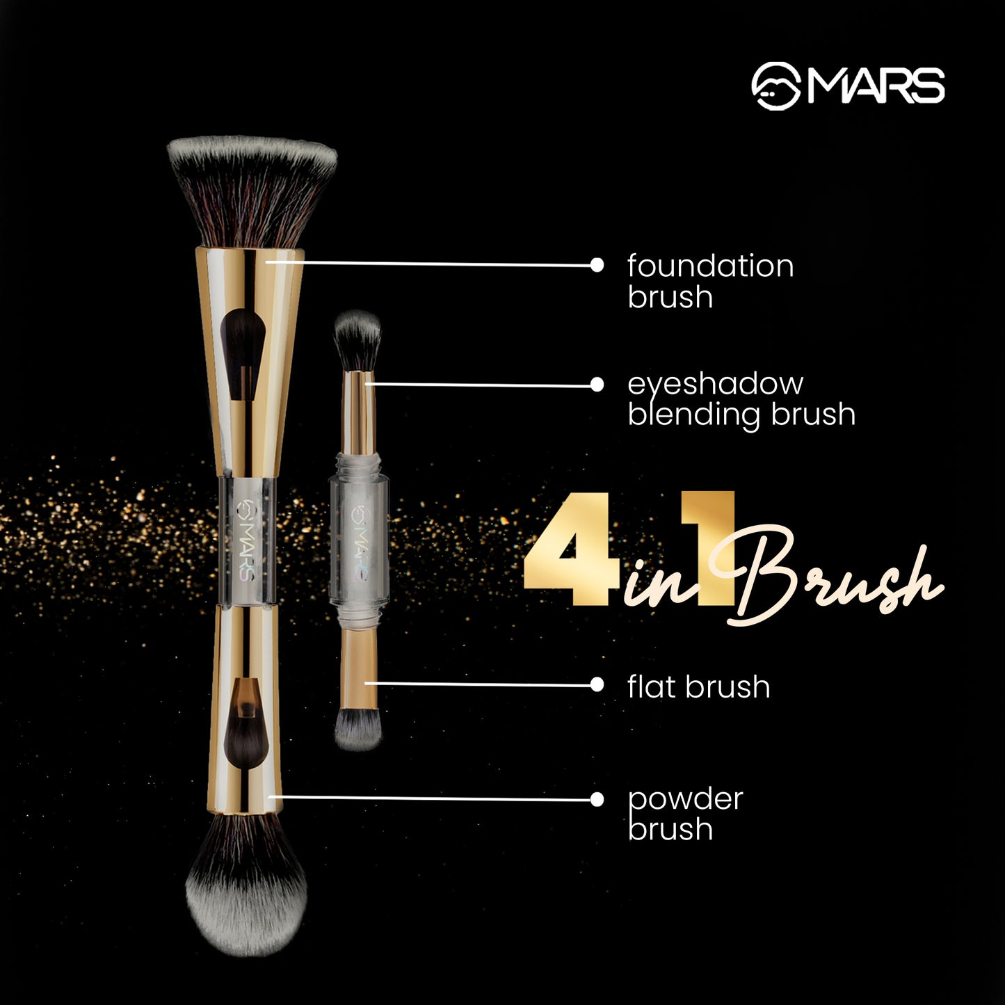 MARS 4 IN 1 TRAVEL BRUSH