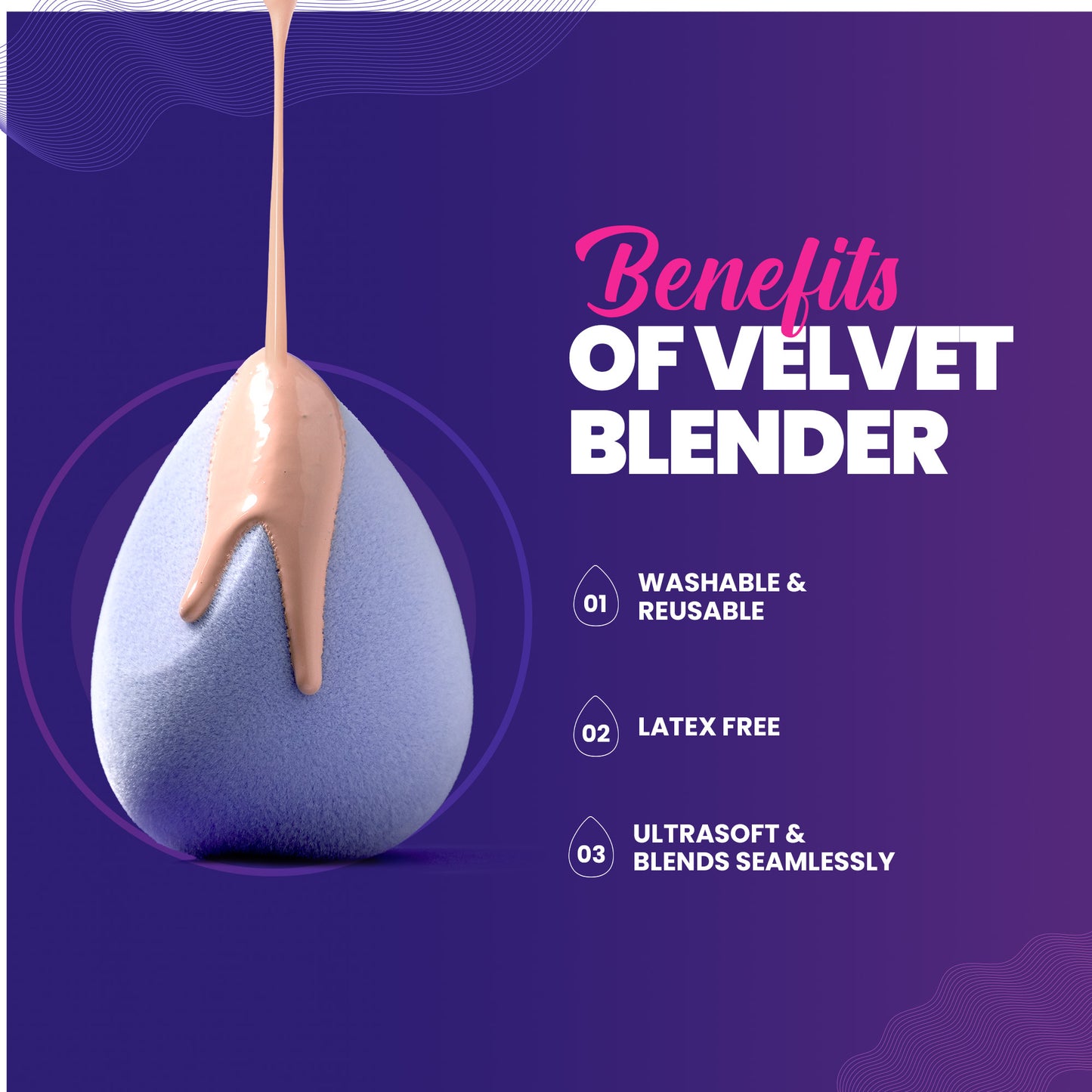 MARS Microfiber velvet beauty sponge