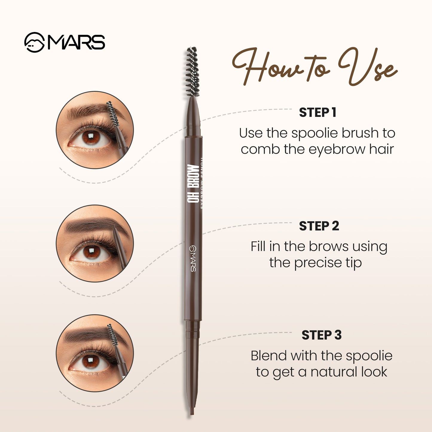 MARS Oh Brow Eyebrow Pencil | Mars Cosmetics at Broadway