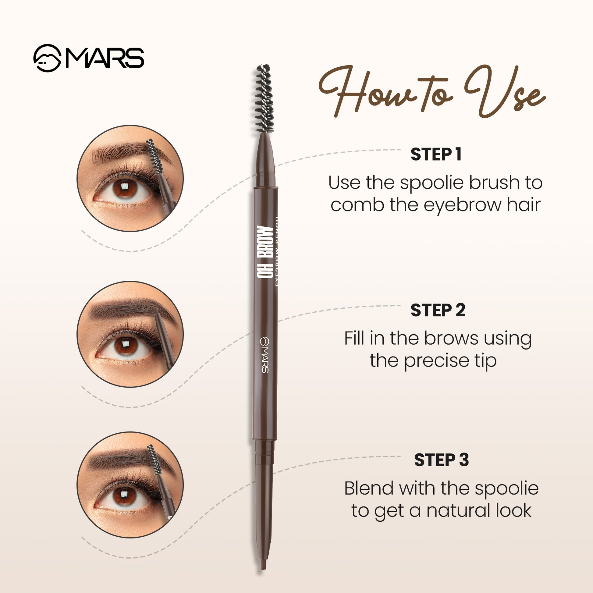 MARS Oh Brow Eyebrow Pencil | Mars Cosmetics at Broadway