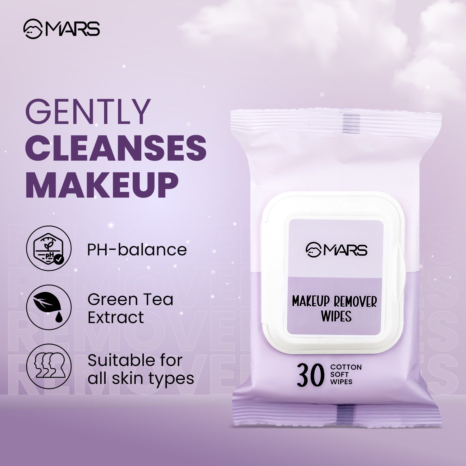 MARS Makeup Remover Wipes | Mars Cosmetics at Broadway