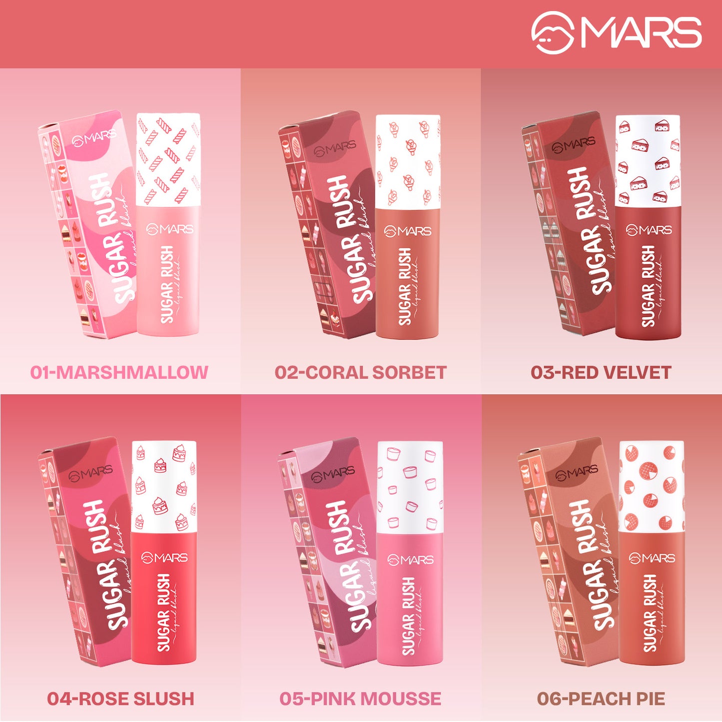 MARS Sugar Rush Liquid blush | Mars Cosmetics at Broadway