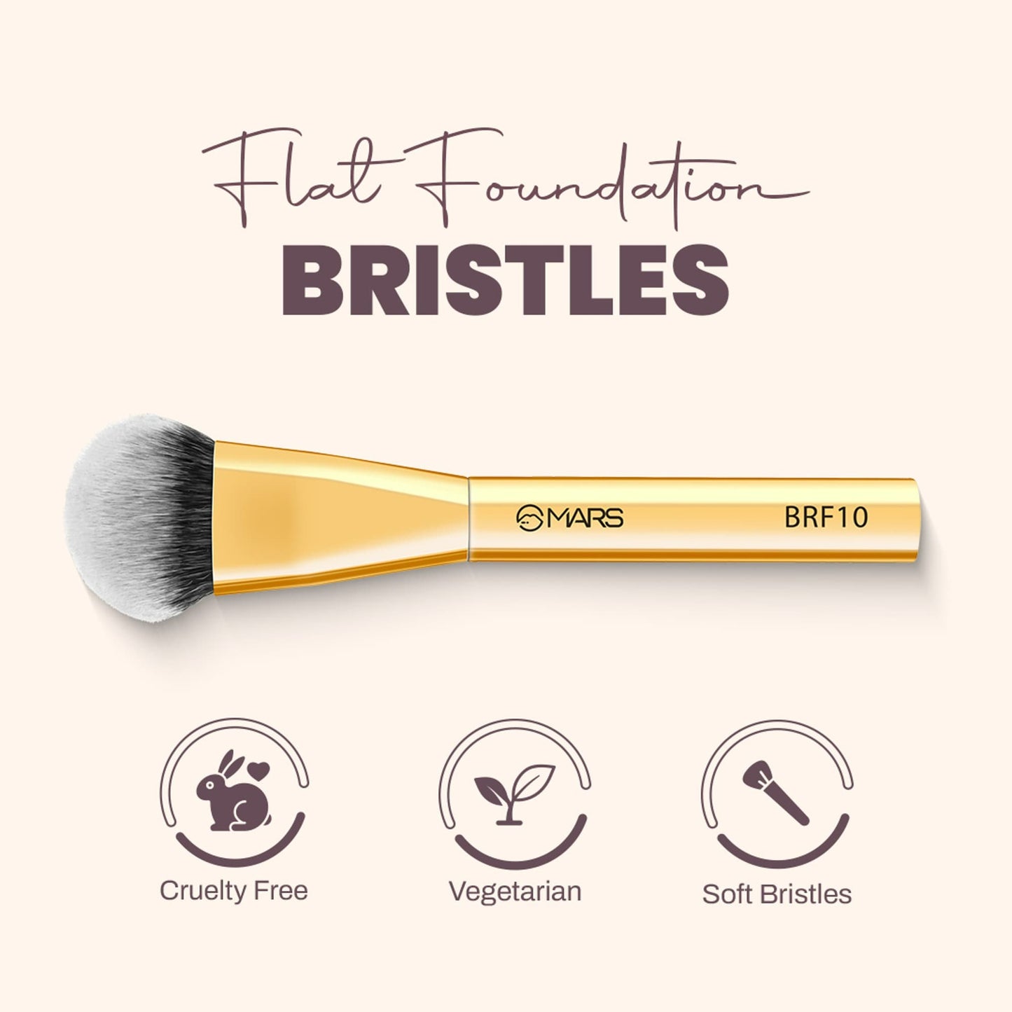 MARS Artist's Arsenal Brush Flat Foundation Brush
