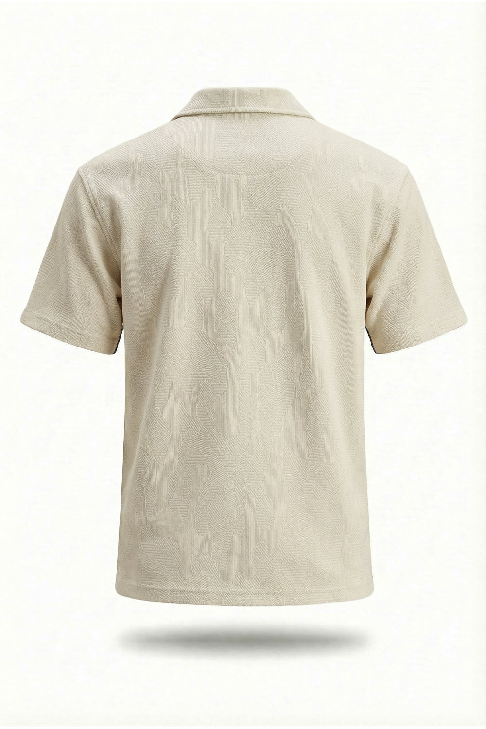 Textured Cuban Collar Shirt