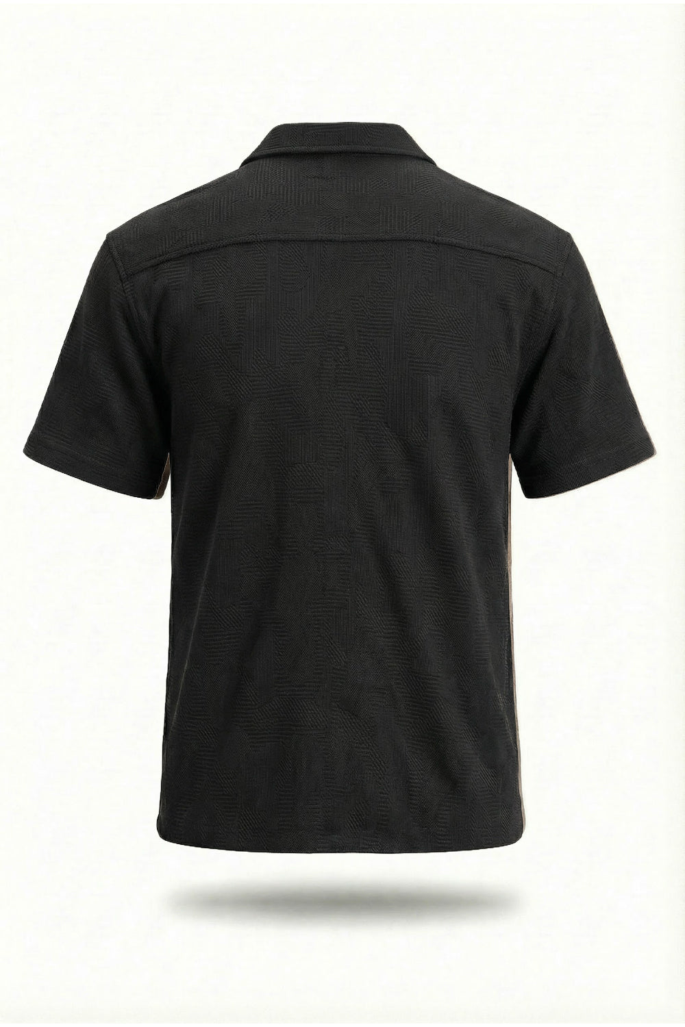Textured Cuban Collar Shirt
